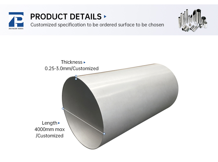 Hot Welding Stainless Steel Pipe Tubing 201 316L 316 310 304