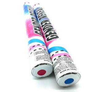China Boy Or Girl Gender Reveal Paper Konfetti Shooter Color Run Powder Smoke Biodegradable Flameproof Party Popper wholesale