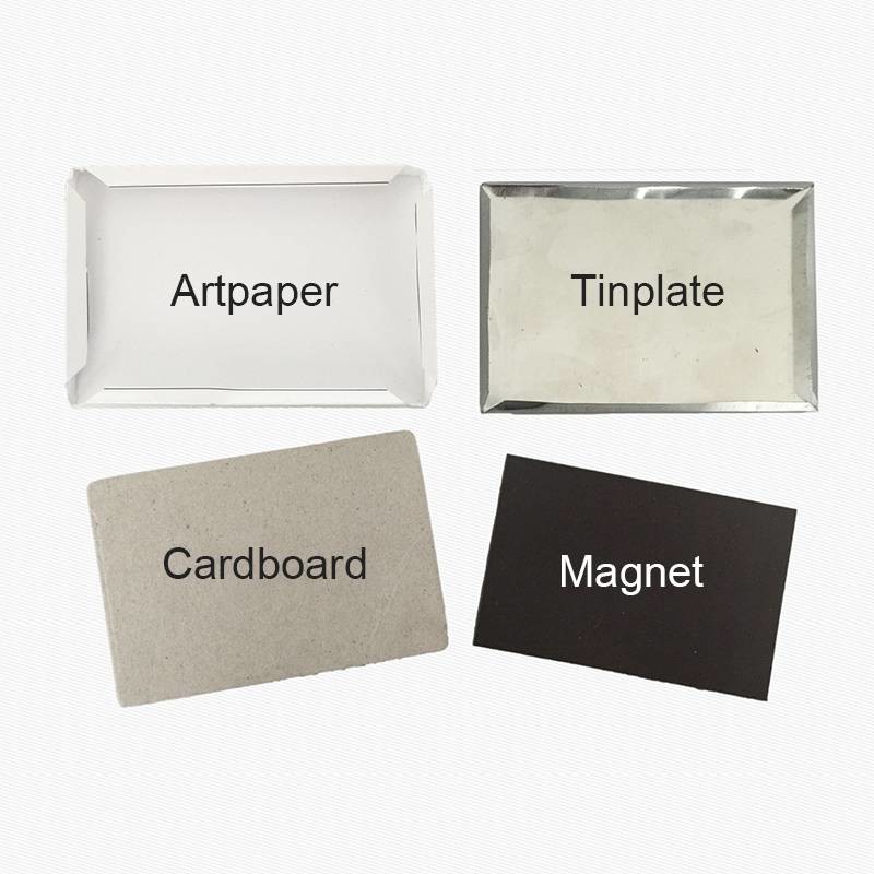 Tin Photo Magnetic Souvenir Offset Printable Custom Advertising Magnets