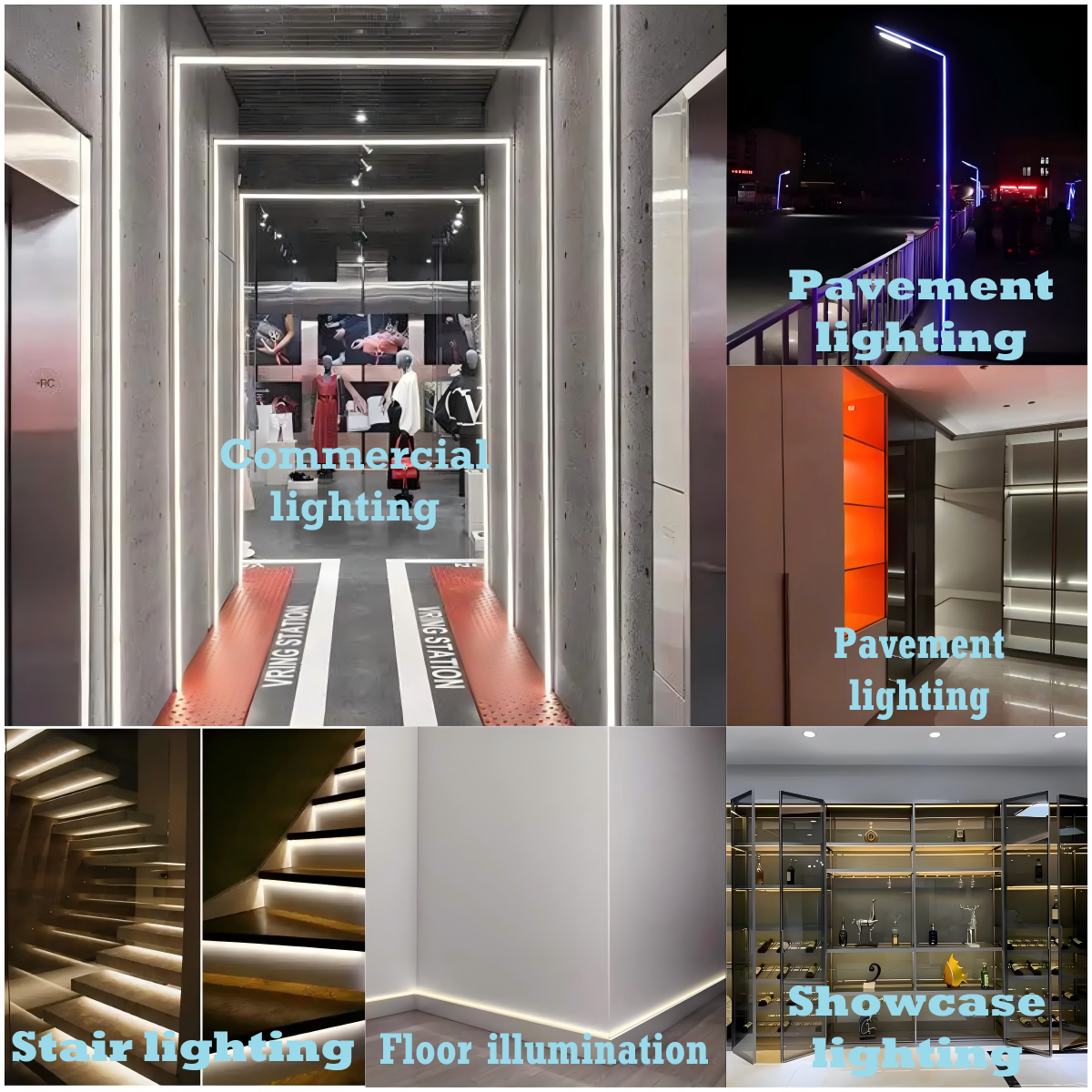 Slim Aluminum LED Channel With Frosted Polycarbonate Cover