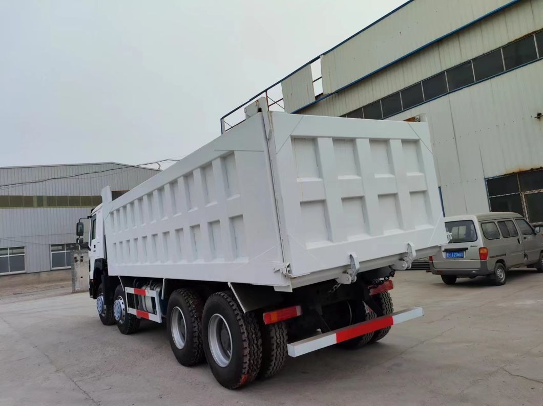 375HP Sinotruk HOWO 8*4 Dump Truck Secondhand Truck 12 Wheels White Transportation