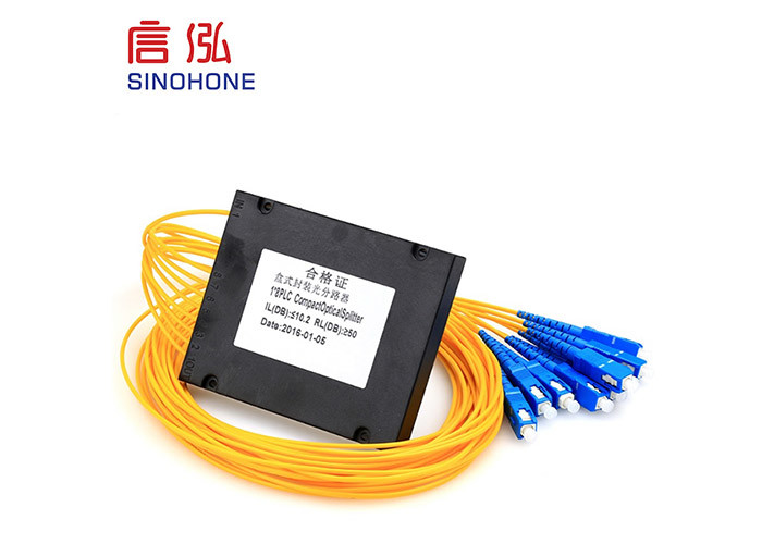 PLC Fiber Optic Splitter PON Networks Data Communications LC Connector