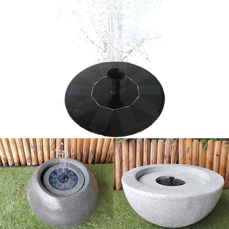 3W Solar Panel Kit Water Pump Solar Fountain Solar Powered Bird Bath Fountain Pump Outdoor Watering Submersible Pump for Pond