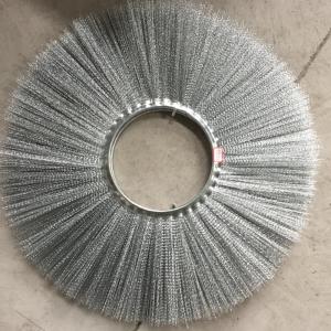 China 188X760mm Steel Wire Mechanical Sweeper Wafer Brushes Replacement wholesale