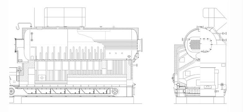 Single Cylinder Low Pressure 1.6MPa Biomass Fired Steam Boiler