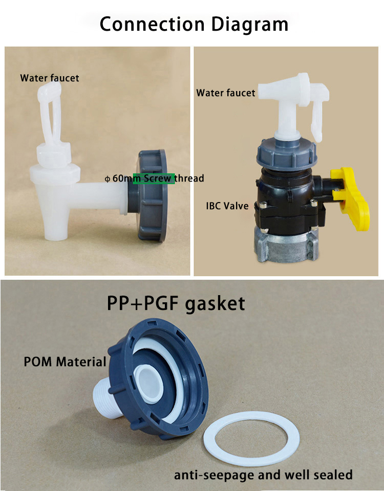 Used in IBC Tank Adapter Connector for Customization and OEM Customized Support