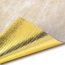 China 3mm Thick Rubber Floor Underlayment Gold Foam Underlay For Laminate Flooring wholesale