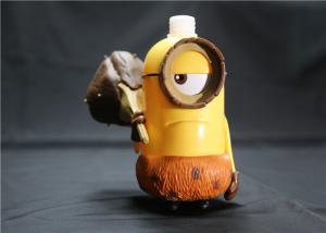 China Hawail Style Minions Cartoon Shampoo Bottle With Cute Weapon Yellow / Brown Color wholesale