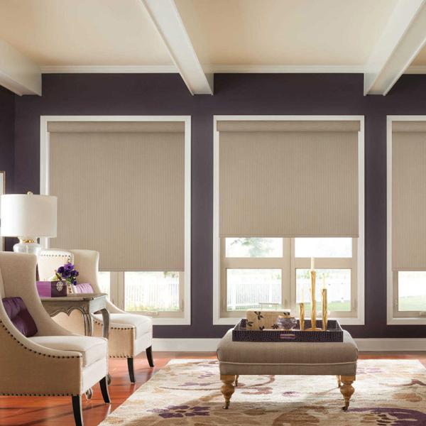 Electric Remote Control Indoor Window Blinds 100% Blackout Motorised Roller