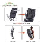 65*57*83cm Folding Lounge Beach Chair Aluminum Tube 600D Oxford Cloth Plastic