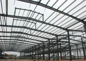 China Lightweight Steel Frame Construction , Free Designs Prefabricated Metal Buildings wholesale
