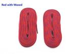 108'' 120'' 130'' Red Hockey Skate Laces Lightweight Polyester Cotton Material