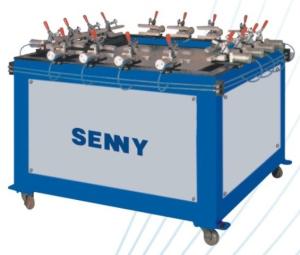 China 6kg/Cm2 Screen Printing Stretching Machine , 750X750mm Pneumatic Screen Stretcher wholesale