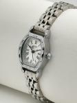 Mineral Dial Stainless Steel Watch with Date Display and Luminous Hands