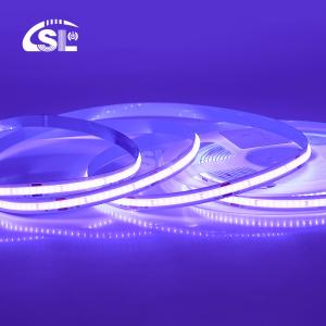 China Experience the Magic of 24VDC Electroplate COB 320Ds 8mm Ra 85 Purple LED Light Strip wholesale