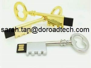 China Wholesale High Quality Real Capacity Metal Key Shaped USB Memory Sticks wholesale