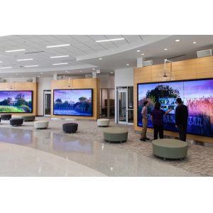 55 Inch Wall Mounted Digital Signage Remote Control LCD Video Wall Display For