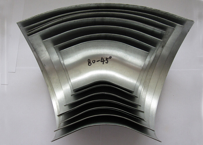 Standard Pipe Elbow Dimensions 90 Degree Bends Halves Sheet , Deep Drawn Parts