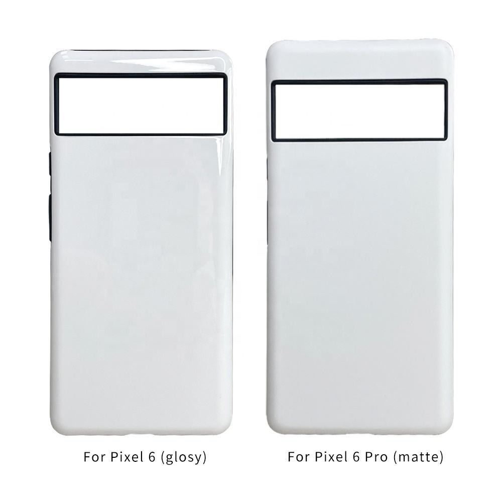 PC TPU Blank Tough 3D Sublimation 2 In 1 Double Layer Protective Phone Case For Google Pixel 6 Pro