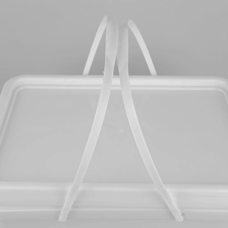 White PP 20L 5 Gallon Square Plastic Buckets With Seal Lid