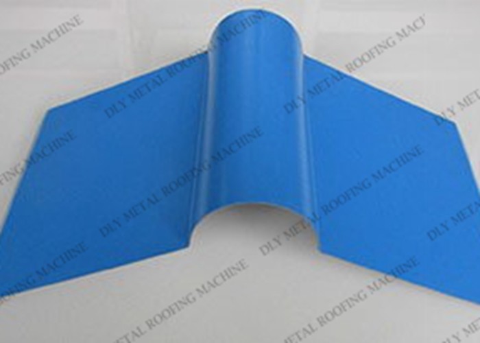 PLC Ridge Cap Forming Machine Cr12 Ridge Metal Roof Tile Making Equipment