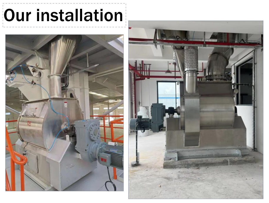 Stainless Single Shaft Paddle Mixer 1T/H For Animal Feed Mixer Machine