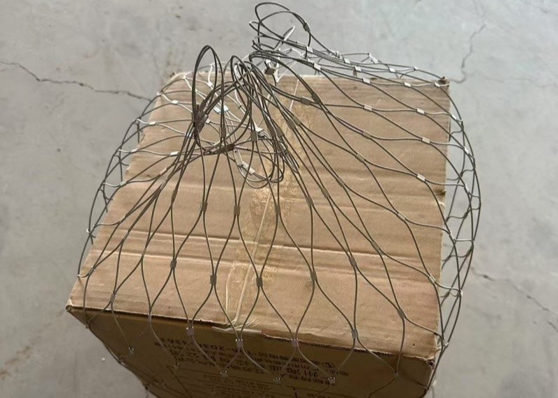 Ferruled Heavy Duty Rope Net Fence 2.0mm Wire Metal Netting Mesh
