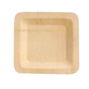 China Biodegradable Square Disposable Bamboo Plates 5 inch for Restaurant wholesale