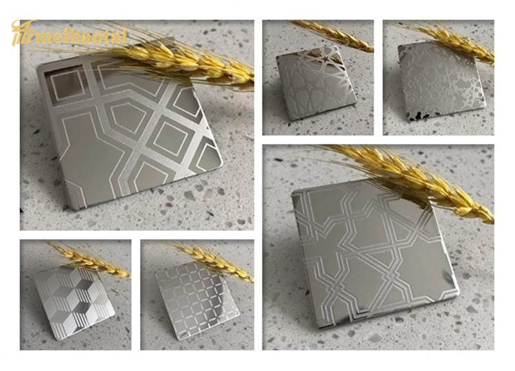 Embossed Gold 201 Stainless Steel Plate 1500mm Width Smooth Surface