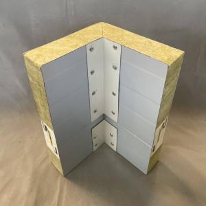 China OEM Waterproof Glass Wool Sandwich Panel Corner 60kg-120kg M3 Density wholesale
