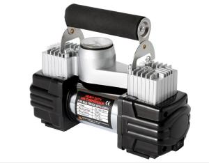China DC12V Double Cylinder Metal Car Air Compressor For Car Inflation Pump wholesale