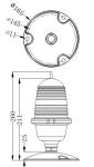 AC220V 3W Elevated 25cd Helicopter Perimeter Lights