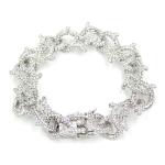 New Arrival Hip Hop Jewelry Nickel Free Rhinestone Gold Plated Cuban Chain