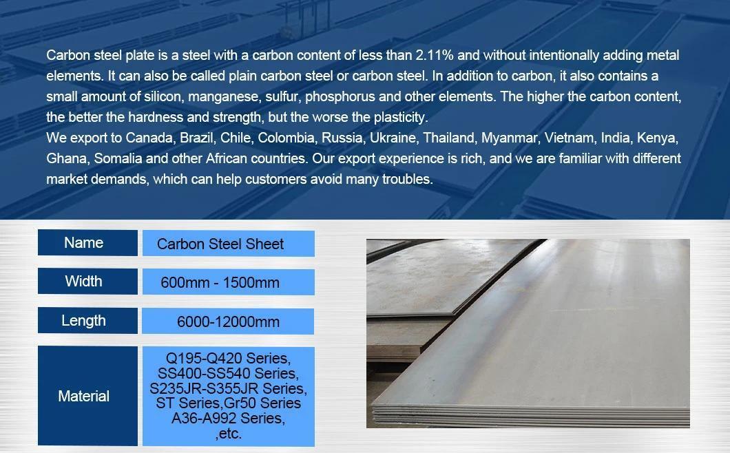 1095 and 15n20 Carbon Steel Plate SAE 1015 Carbon Steel Sheet