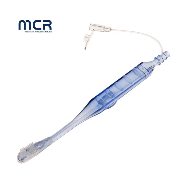 Medical Grade Disposable Dental Sponge Oral Toothbrush with Suction for Mouth