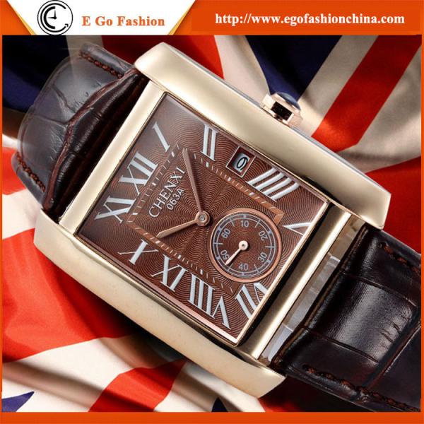 063A Fashion European Hotsale Watches Women Luxury Watch Rose Gold Square Quartz