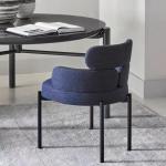 Economic Upholstery Dining Chair Half Arc Backrest Hotel Restaurant Chair