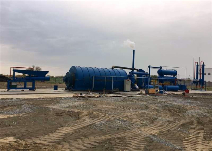 5-20T/D Environmental Used Waste Tire Recycling Pyrolysis Plant for fuel oil carbon black