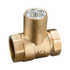 1101 Brass Ball Valve FxF threaded Nature brass looking with Magnetic Lockable stem sizes DN15 DN20 DN25 DN32 DN40 DN50