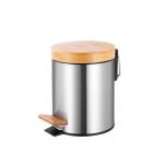 Basic 3L 5L 12L 20L 30L Stainless Steel Round Pedal Bin with Soft Close Inner