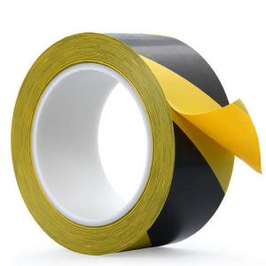 China Uv Resistant Red And White Floor Marking Tape , PVC Road Floor Striping Tape wholesale