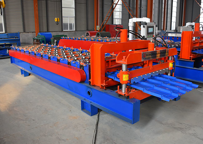 Light Weight Glazed Tile Roll Forming Machine Side Wall Thickness 16mm Roofing Height 25mm