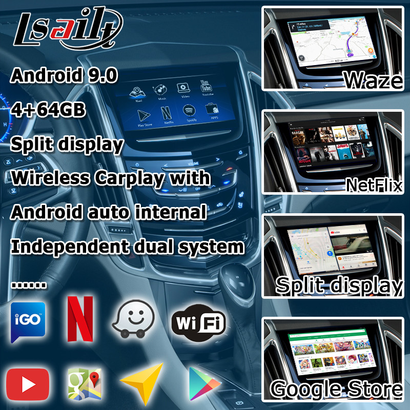 Cadillac SRX CUE carplay android auto interface Car Multimedia Navigation System