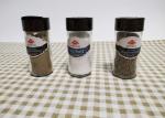 Plastic Flip Cap Round Glass Jars For Essential Kitchen Items