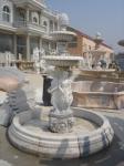 Angel With Wings Statue Marble Stone Water Fountain