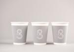 Biodegradable Paper Drinking Cup For Coffee Logo Custom Printed