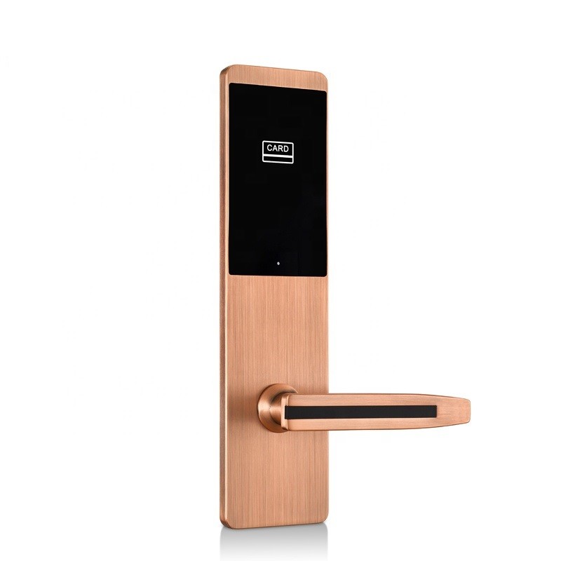 Zinc Alloy Electronic Security Hotel Swipe Card Door Locks
