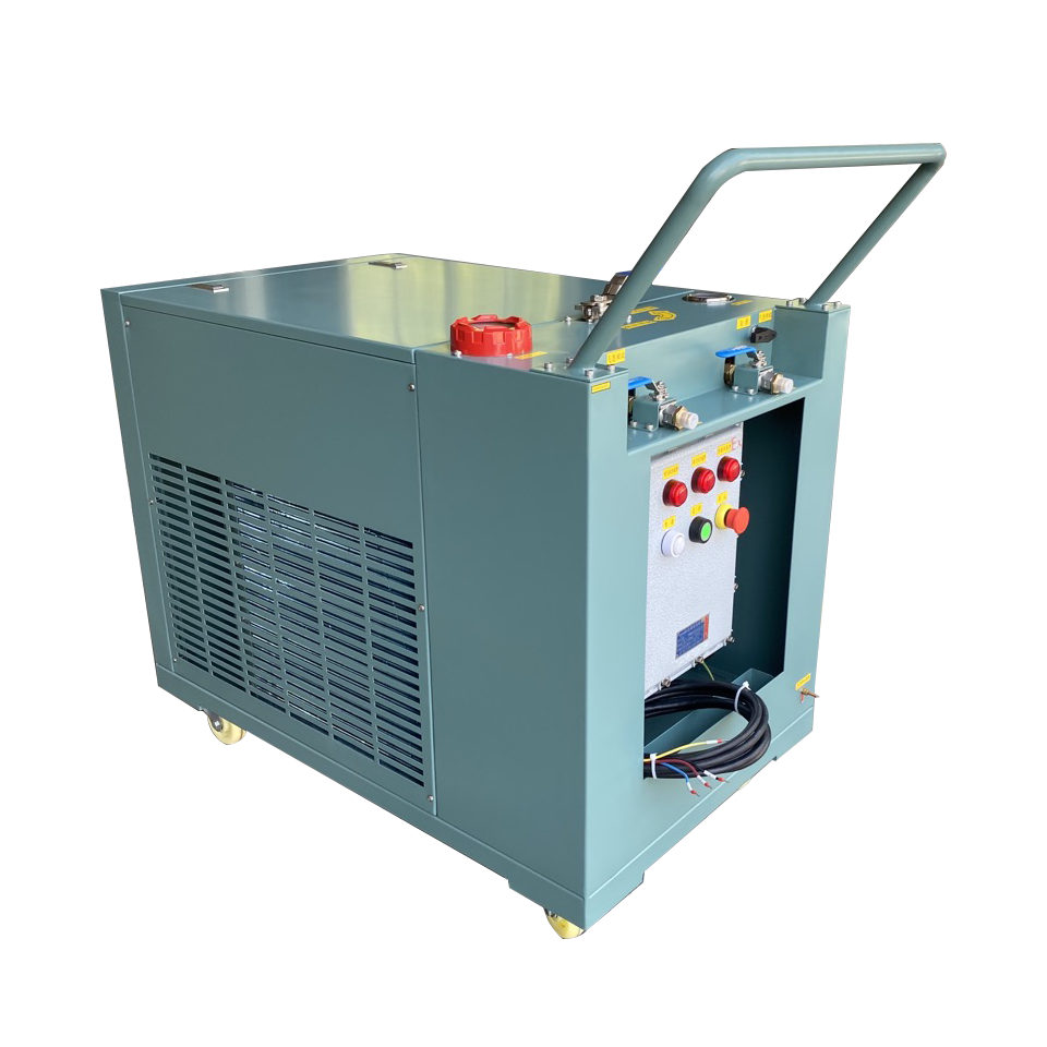 R22 R134a refrigerant residual gas recovery unit ac gas charging recharge 25HP ISO tank recovery machine