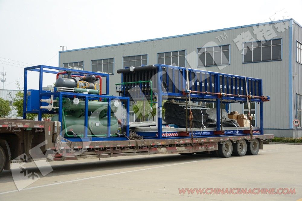 105kw Heavy Duty Direct Cooling System Ice Block Maker Machine with Bitzer Compressor