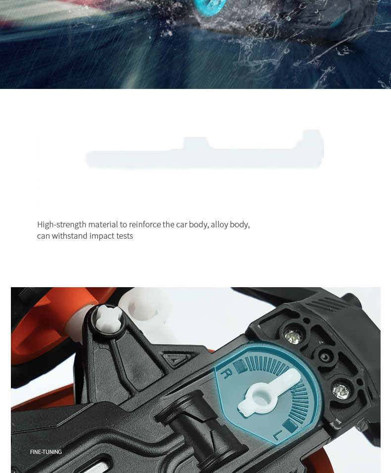 Boys' Birthday Gift 2.4G Remote Control High Speed Vehicle with Strong Power and Fun